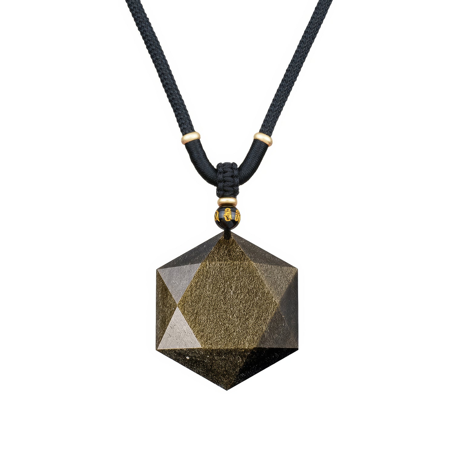 Golden Obsidian Pendant