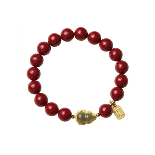 High Content of Original Ore Natural Purple Gold Sand and Tianyu Gourd Blessing Bracelet