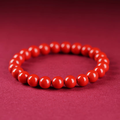 Natural Cinnabar Bracelet