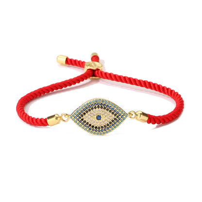 Powerful Protection - Zircon Evil Eye Red String Bracelet