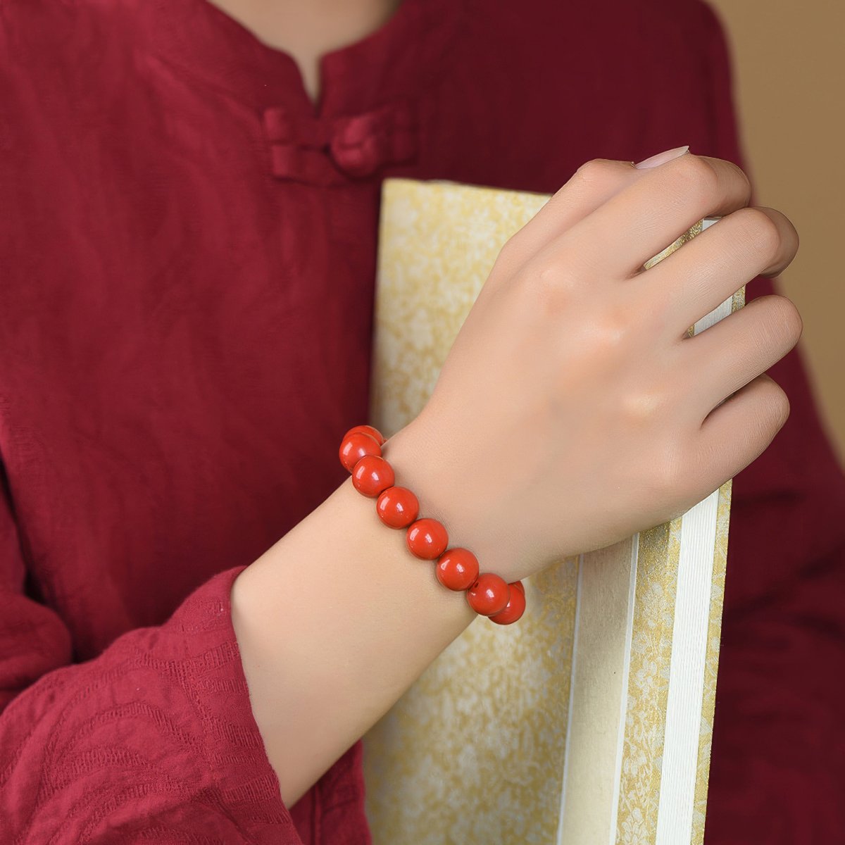 Natural Cinnabar Bracelet