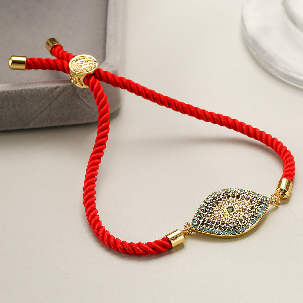 Powerful Protection - Zircon Evil Eye Red String Bracelet