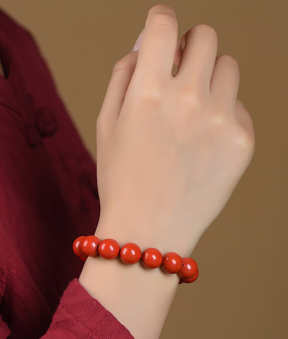 Natural Cinnabar Bracelet