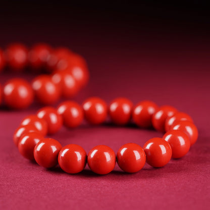 Natural Cinnabar Bracelet