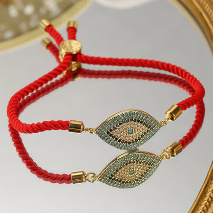 Powerful Protection - Zircon Evil Eye Red String Bracelet